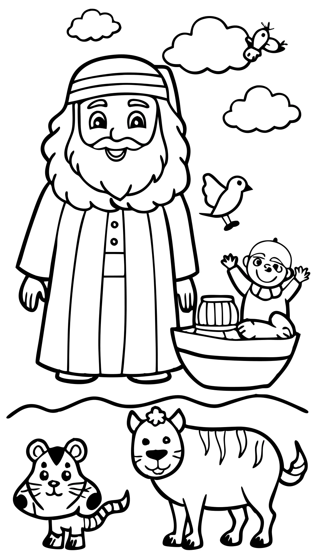 coloriages de la Bible pour enfants